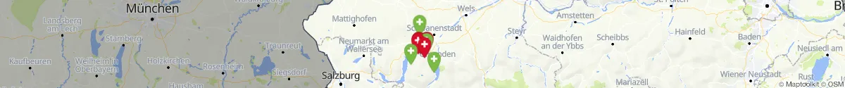 Kartenansicht für Apotheken-Notdienste in der Nähe von Regau (Vöcklabruck, Oberösterreich)